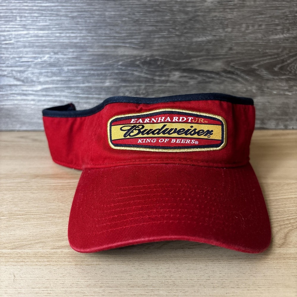 Vintage Dale Earnhardt Jr Hat Cap Strap Back NASCAR Racing Budweiser Mens 2000s